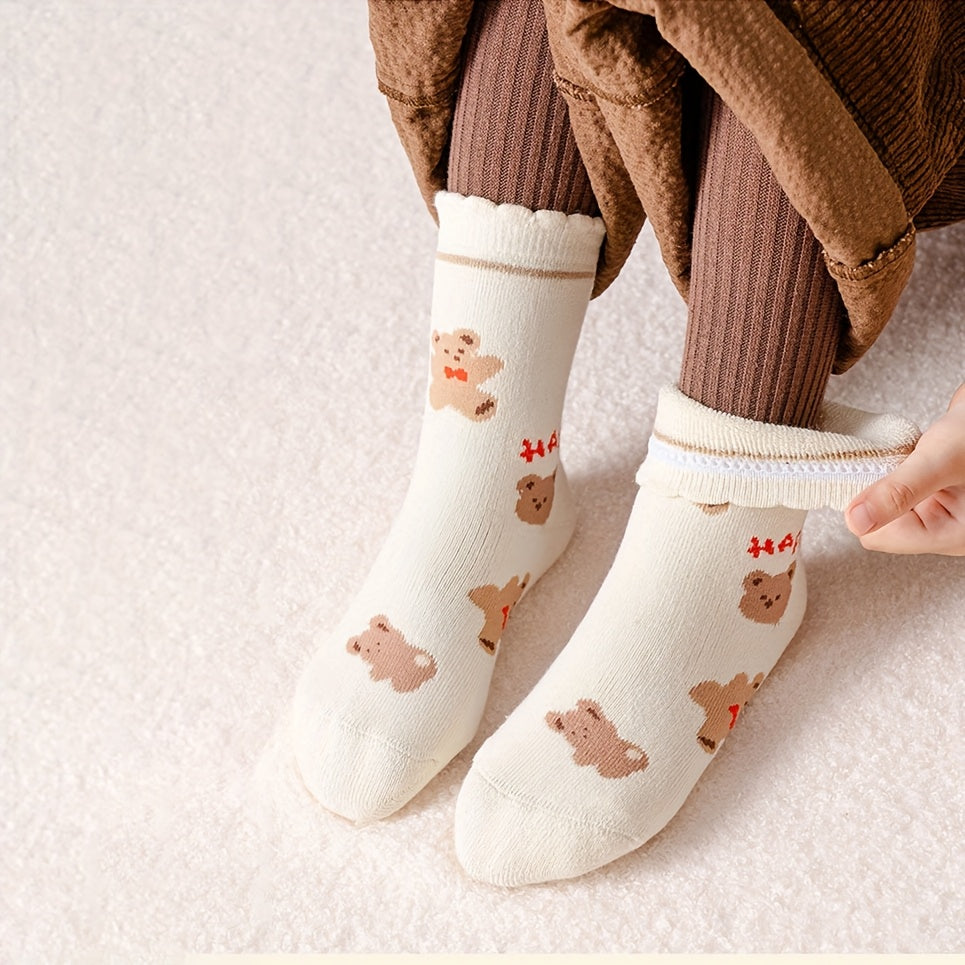 BearToes™ – 10-Pack Kindersokken Set – Warme Dikke Sokken
