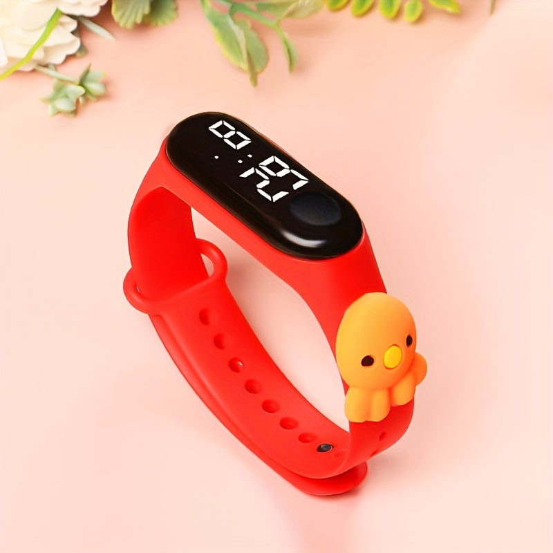 CuteTime™ – LED Digitaal Kinderhorloge – Cartoon Siliconen Band