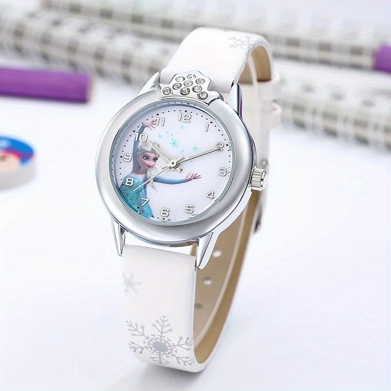 FrostTime™ – Disney Frozen Quartz Horloge – PU Lederen Cartoon Horloge Cadeau