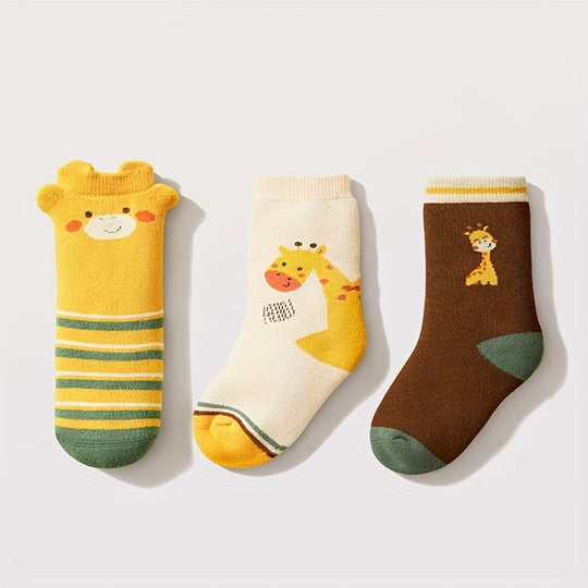 GiraffeCozy™ – Kindersokken – Warme Mid-Calf Sokken
