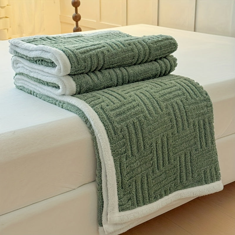 GeoSherpa™ – Omkeerbare Sherpa Deken – Verdikte Taffeta Plaid