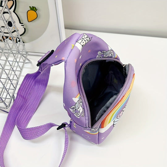 PlayPals™ – Kinder Crossbody Tas met Eenhoorn & Dinosaurus (Leeftijd 3–6 jaar)