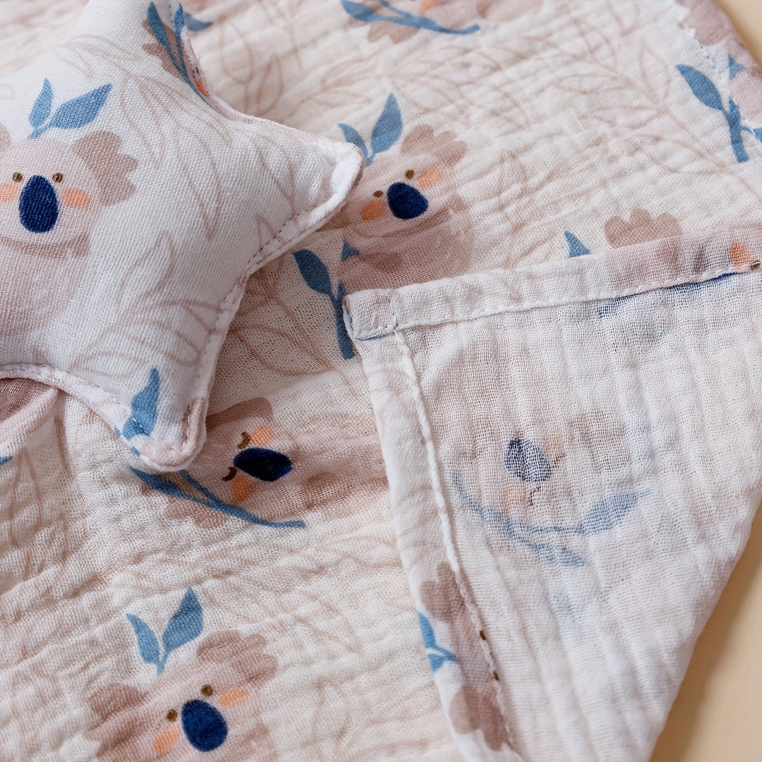 MusiLuxe™ – Muslin Baby Spuugdoekjes met Schattige Prints