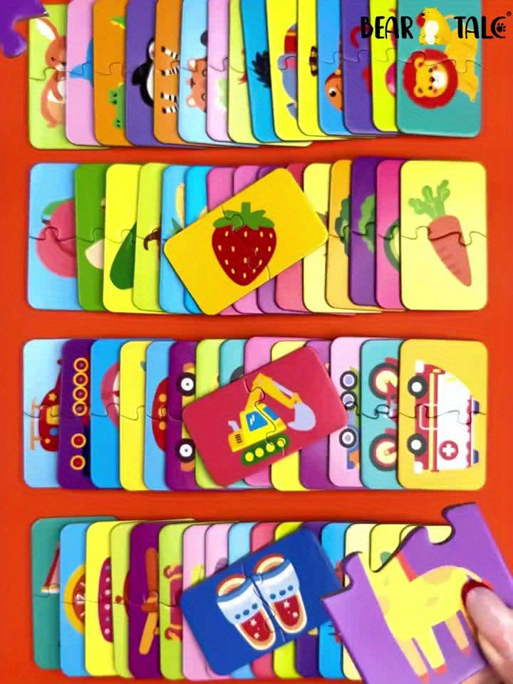 EduMatch™ – 16-delige Educatieve Legpuzzel voor Peuters & Kleuters