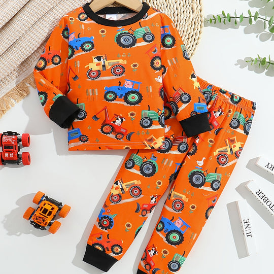 SpeedyDream™ – Jongens Pyjama Set – Auto Print & Comfortabel