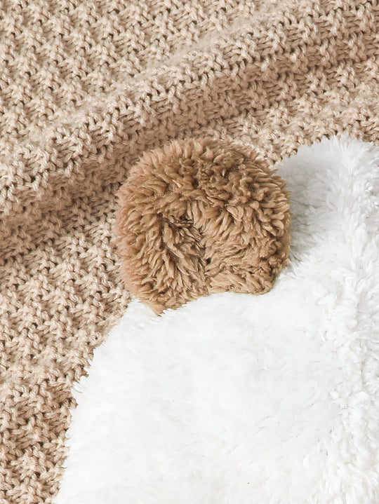 BearSnuggleSet™ – 2-delige Pluche Fleece Hoodie & Pootjes-Broek voor Kinderen