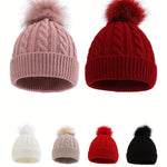 CozyPom™ – Jongens & Meisjes Gebreide Muts – Herfst & Winter