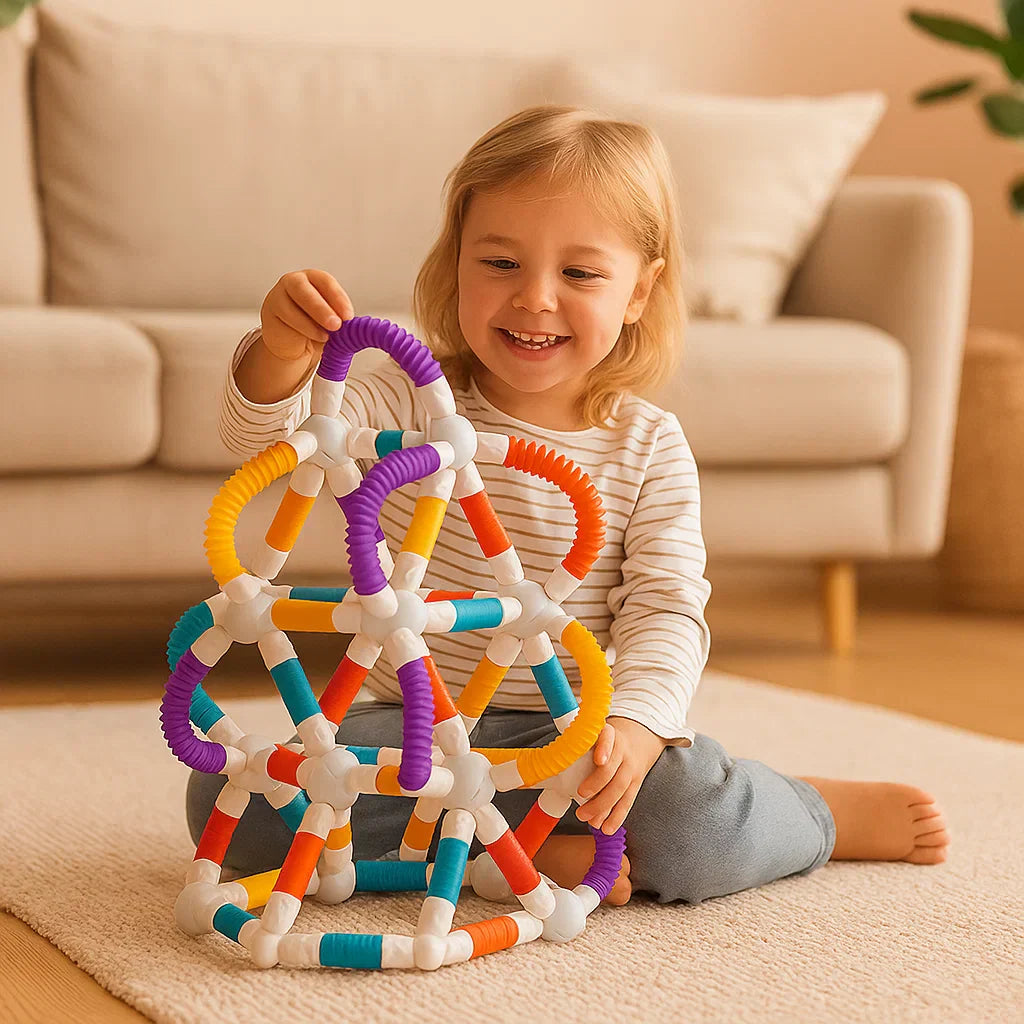 MagniPlay™ – Flexibele Magnetische Bouwset – Montessori Speelgoed Kinderen 3+