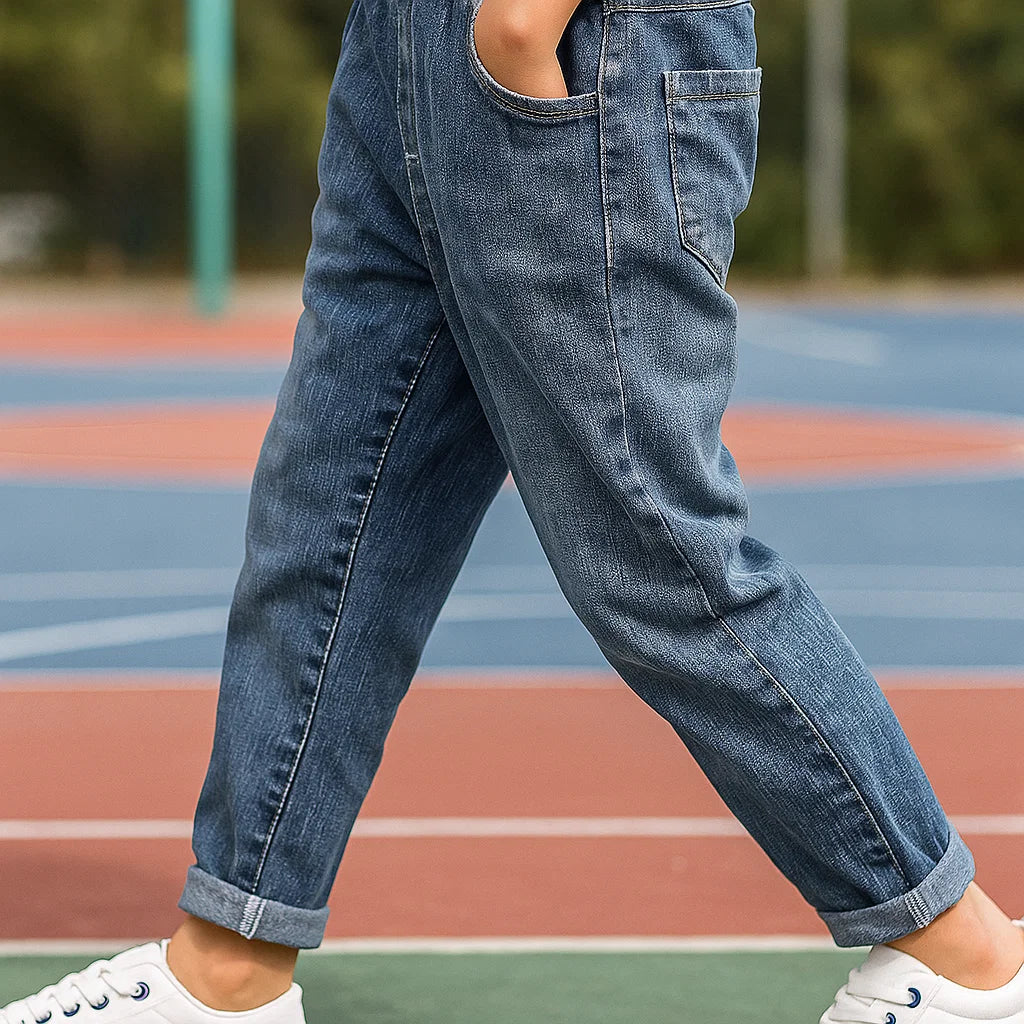 FlexDenim – Jongens Slim Fit Jeans met Elastische Tailleband