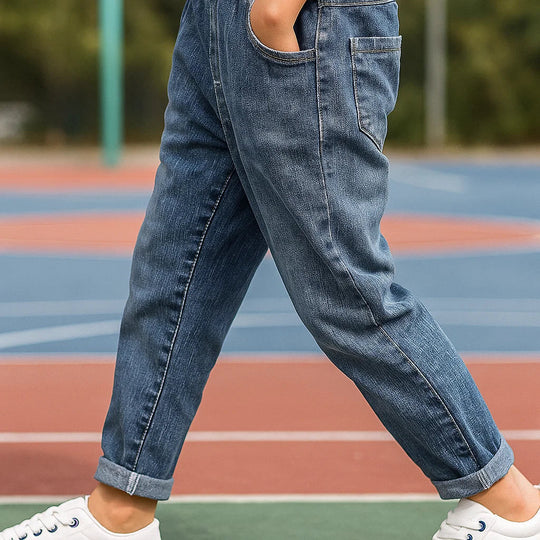 FlexDenim – Jongens Slim Fit Jeans met Elastische Tailleband
