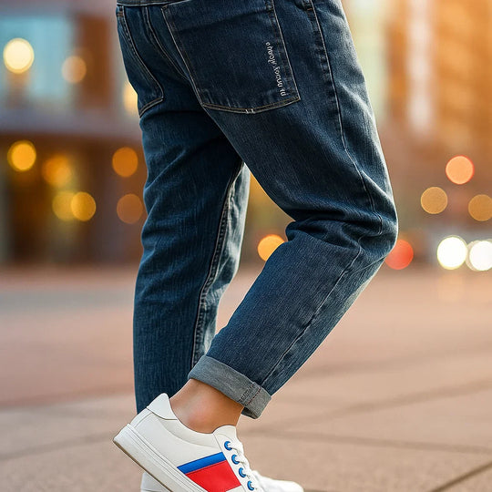FlexDenim – Jongens Slim Fit Jeans met Elastische Tailleband