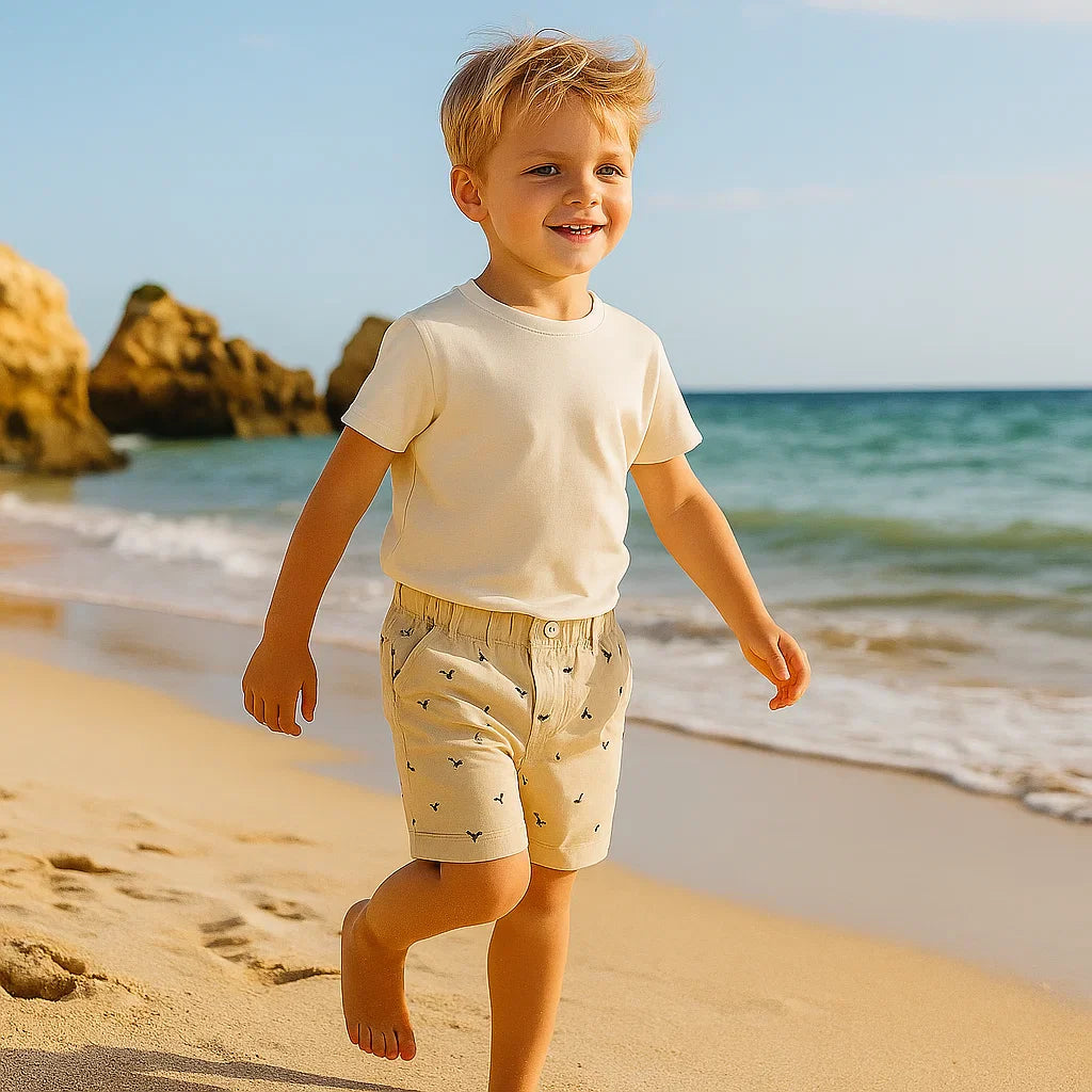 DinoBreeze – Korte Kinderbroek met Dino Print