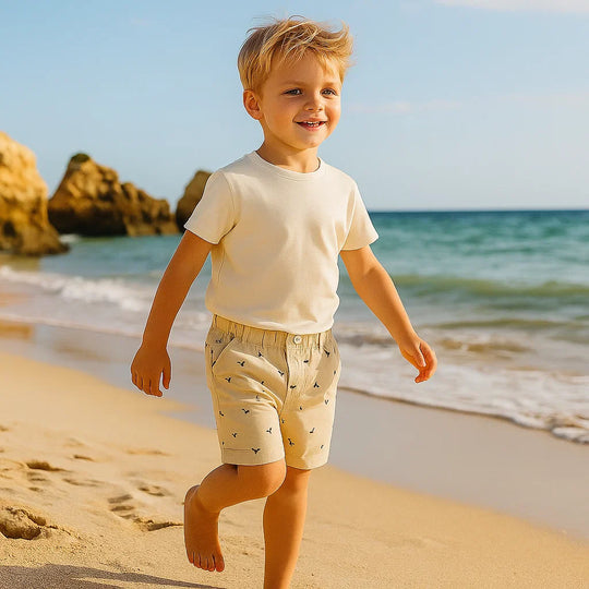 DinoBreeze – Korte Kinderbroek met Dino Print