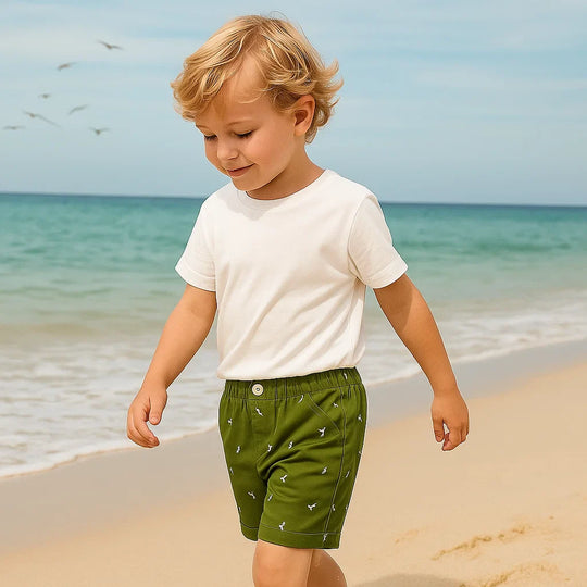 DinoBreeze – Korte Kinderbroek met Dino Print
