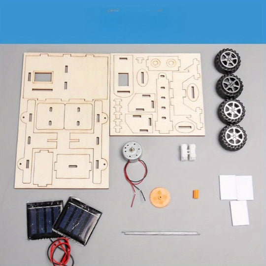 SolarRover™ – 3D Houten Puzzel Educatieve Zonne-robot Bouwset