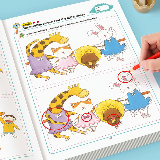 Zoek de verschillen™ – 2-Pack Activiteitenboek voor Oplettende Oogjes