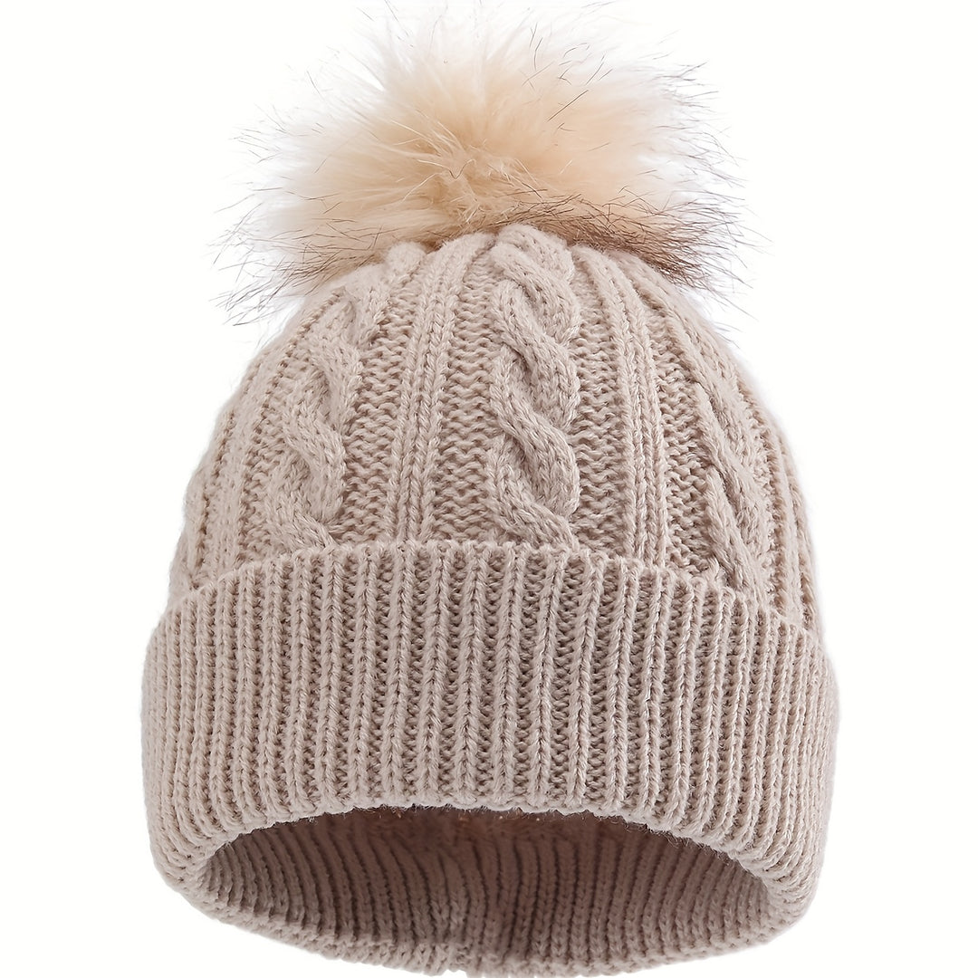 CozyPom™ – Jongens & Meisjes Gebreide Muts – Herfst & Winter