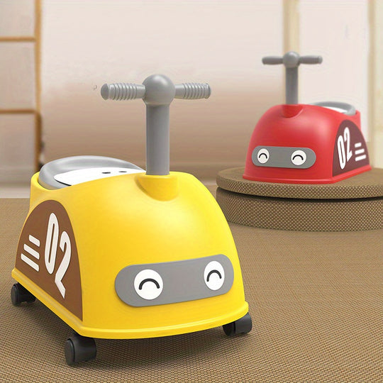 PottyRide™ – Cartoon Kinderpot met Wieltjes – Grote Trainingstoel
