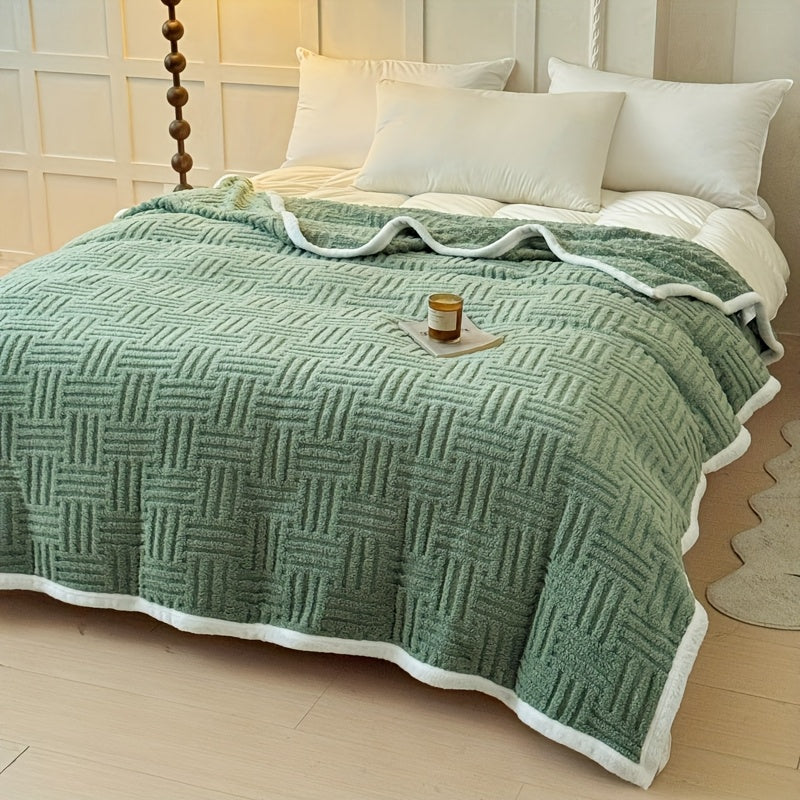 GeoSherpa™ – Omkeerbare Sherpa Deken – Verdikte Taffeta Plaid