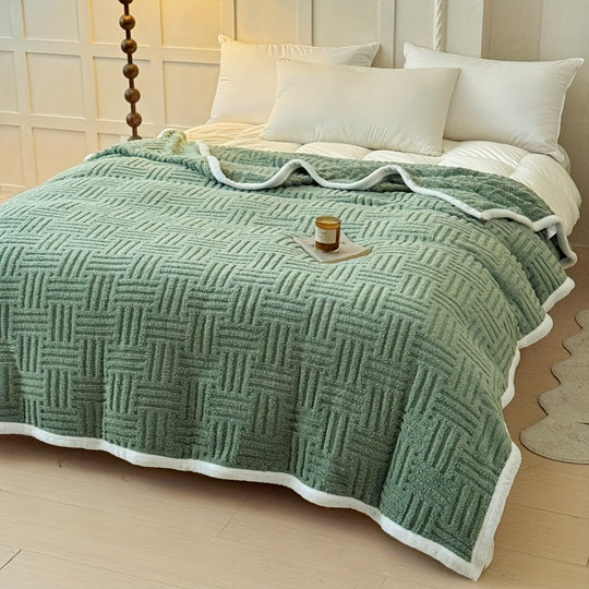 GeoSherpa™ – Omkeerbare Sherpa Deken – Verdikte Taffeta Plaid