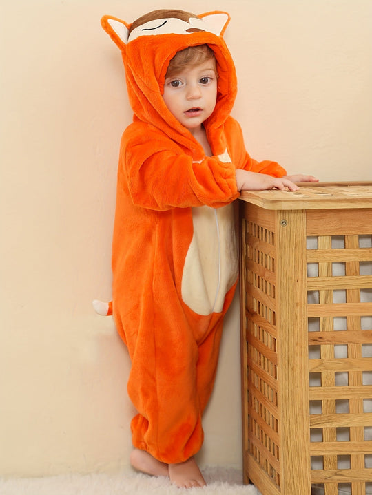 FoxyCub™ – Schattige Vosjesromper voor Kinderen – Dik, Warm & Gezellig