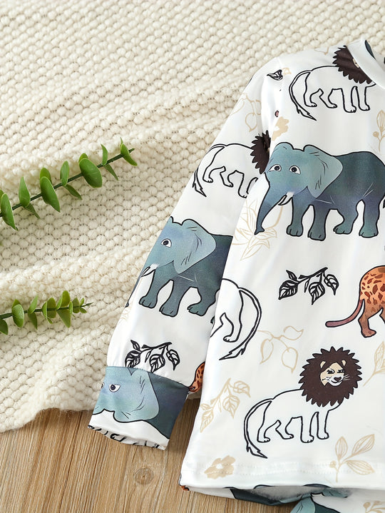 WildSafari™ – Jongens Dierenthema Pyjama Set