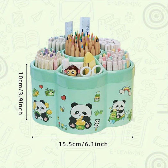 SpinSort™ – 360° Draaibare Bureau Organizer – Opbergbox met 6 Vakken