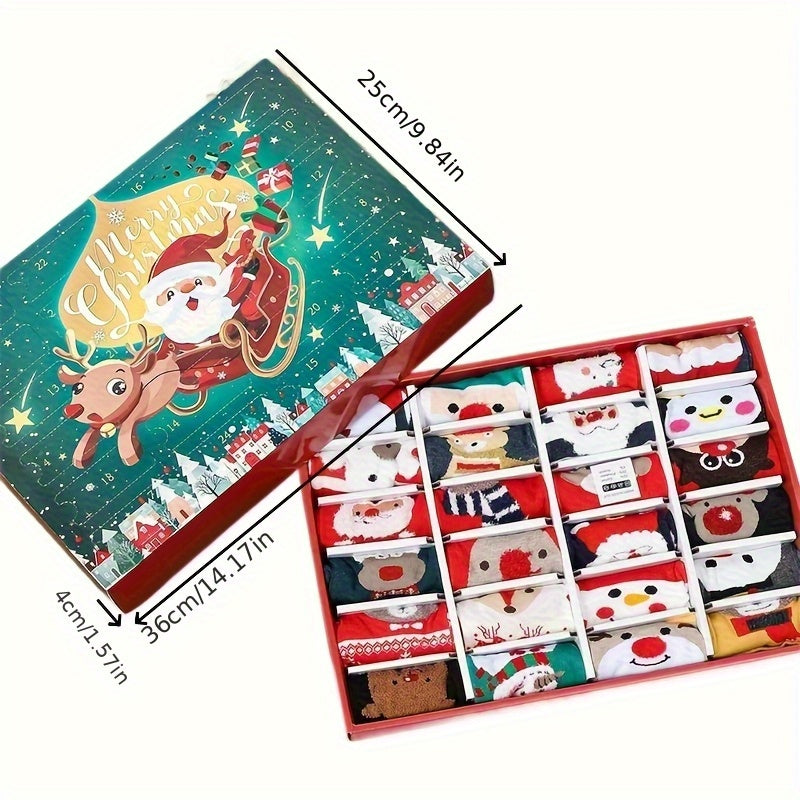 Milo Kerstsokken Adventskalender – 24 Paar Verrassingssokken voor de Feestdagen