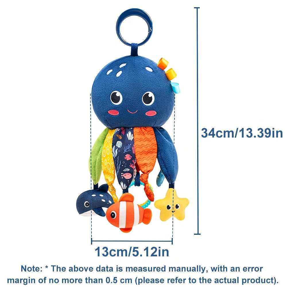 OctiSense™ – Baby Sensorisch Autostoel & Kinderwagen Activiteitenspeeltje