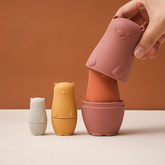 TeddyStack™ – Leren stapelen met plezier – Silicone speelgoed baby