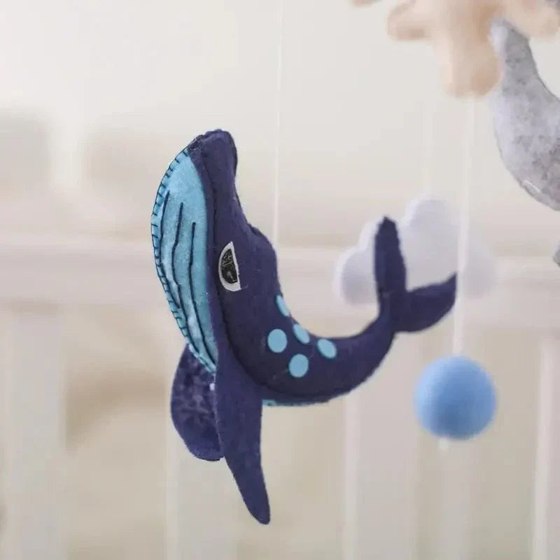 DreamCloud™ / Rustgevende Houten Babymobiel Zonder Batterij