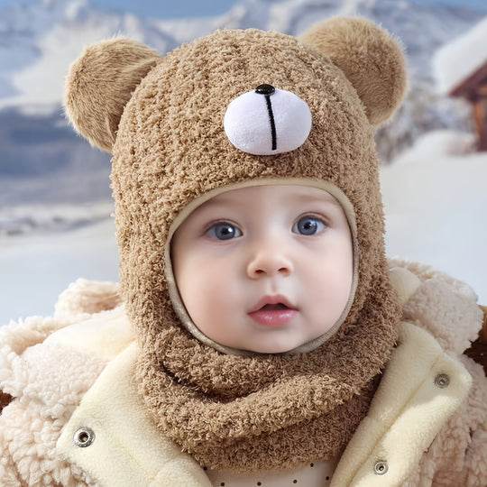 WinterBear™ – Babymuts & Sjaal Set – Hooded Balaclava met Oortjes