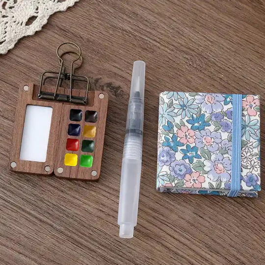 TinyPainter™ – Mini Mobiele Aquarelset – Creatief Schilderen Onderweg