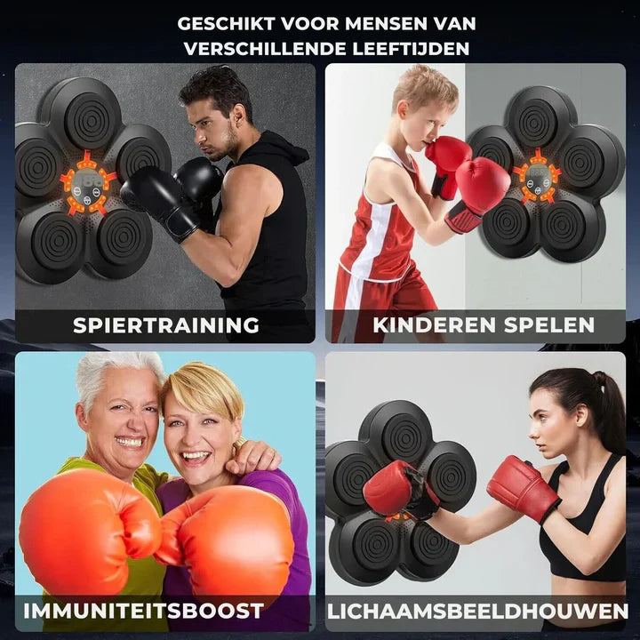 PunchPlay™ – Smart Boksmachine voor Kinderen en Volwassenen – Interactieve Trainer Thuis