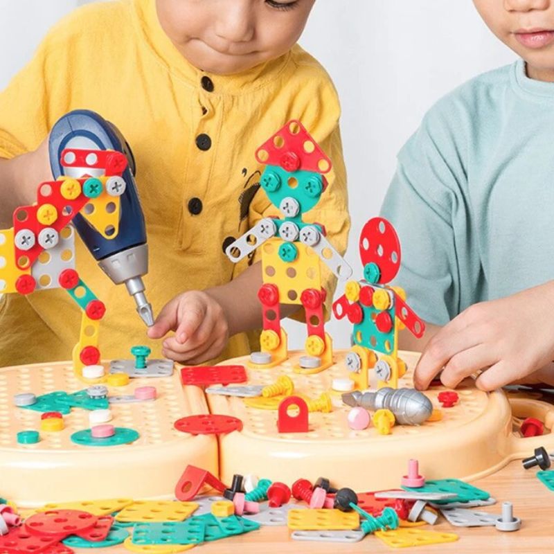 BricoKids™- uitgebreide Montessori set - gereedschappen en puzzels