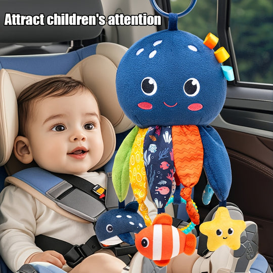 OctiSense™ – Baby Sensorisch Autostoel & Kinderwagen Activiteitenspeeltje