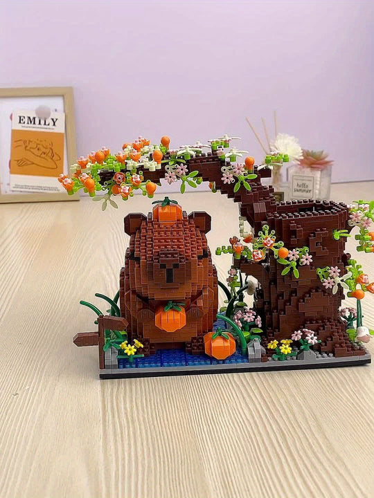 CapyHolder™ – 1800-delige Capybara Penhouder Bouwset – DIY Desk Decoratie