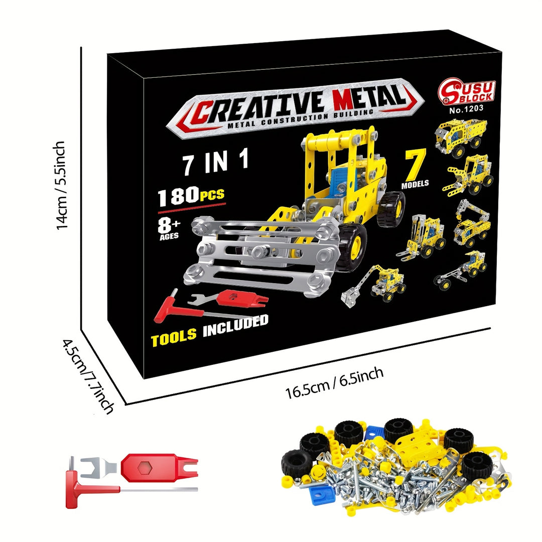 BuildoTruck™ – 3D Truck Puzzel STEM Constructievoertuig