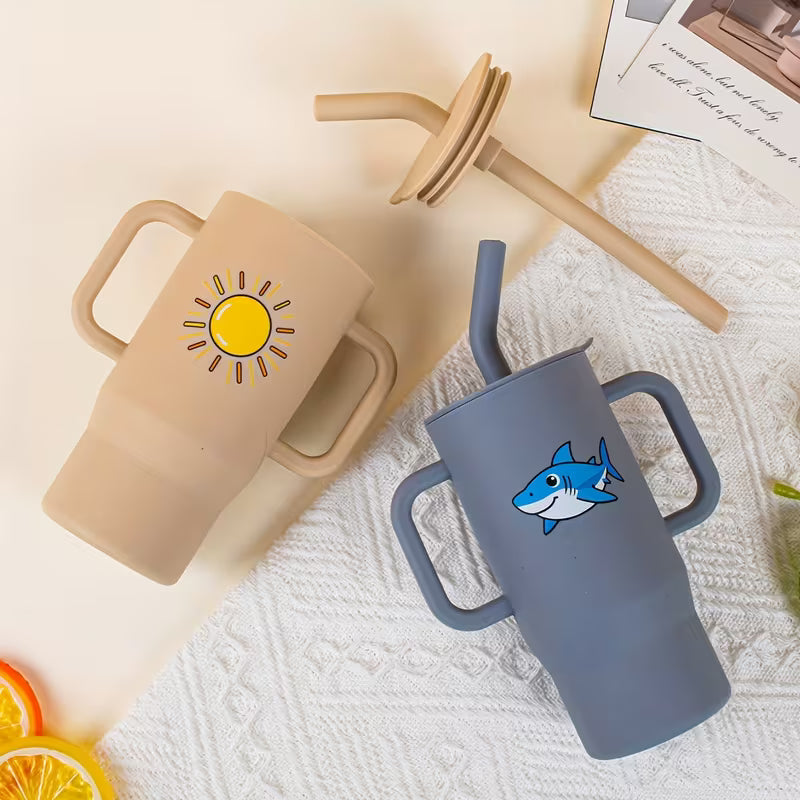 MiloFood - Anti-slip siliconen drinkfles - Rood