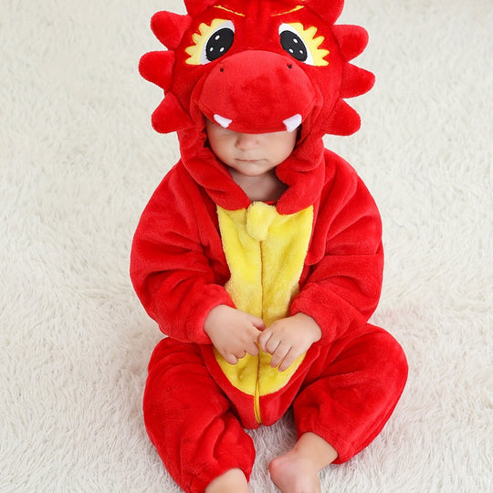 FlameCub™ – Rode Draak Romper voor Kinderen