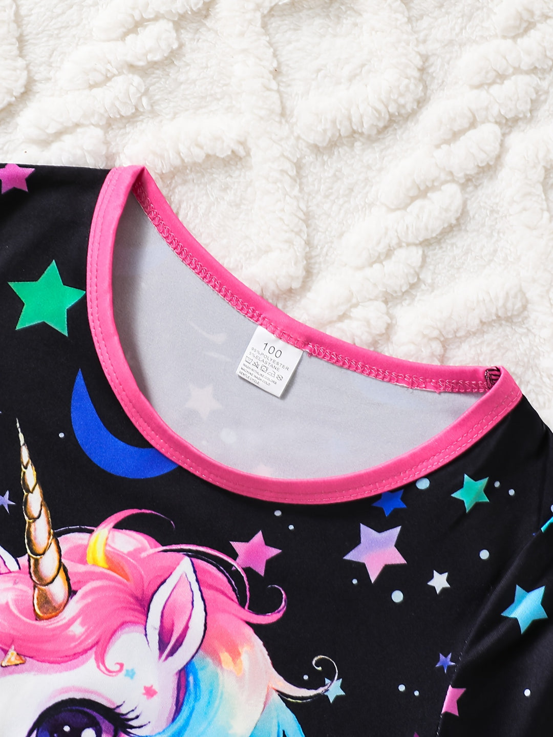 UnicornGlow™ – Meisjes Pyjama Set – Magische Sterrenprint & Lichtgevende Details