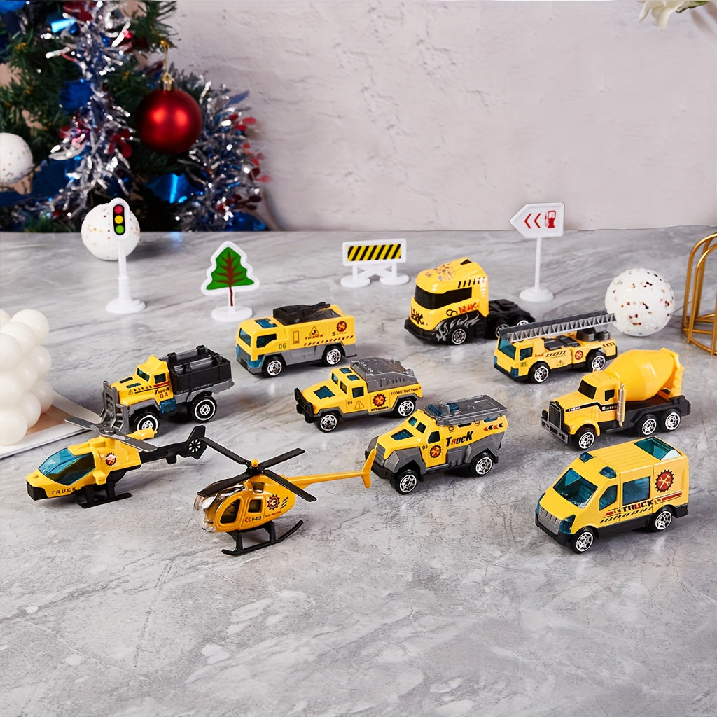 AutoAdvent™ – 24-Delige Legering Mini Auto Kerst Aftelkalender 2025