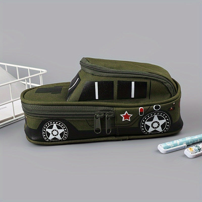 CarCase™ – Auto-vormige Pennenzak met Dubbele Laag