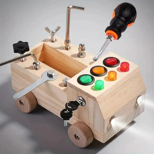 SkillBoard – Montessori Activiteitenbord met LED & Tools