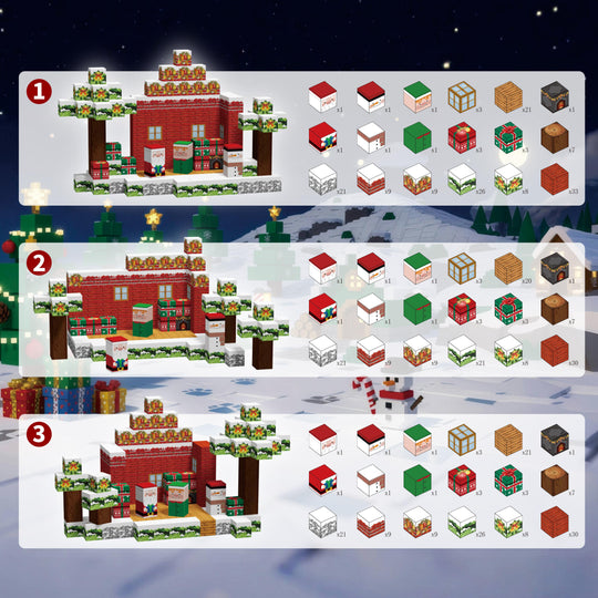 MagniXmas™ – 150-delige Magnetische Kerstthema Bouwblokken Set