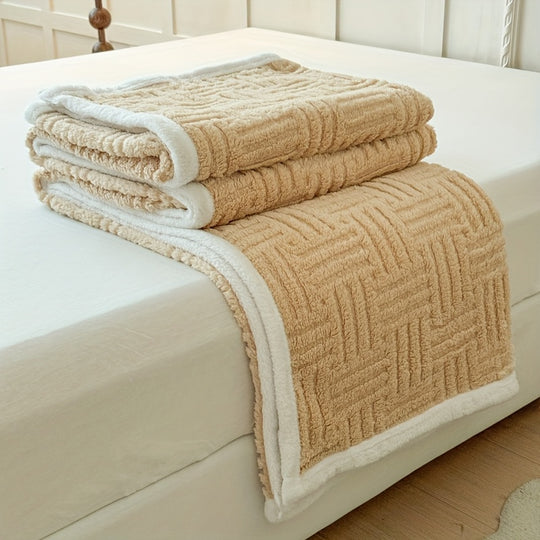 GeoSherpa™ – Omkeerbare Sherpa Deken – Verdikte Taffeta Plaid