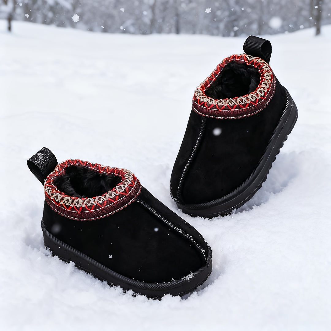 TinyBoots™ - Warme Suède Baby Winterlaarsjes Bontvoering