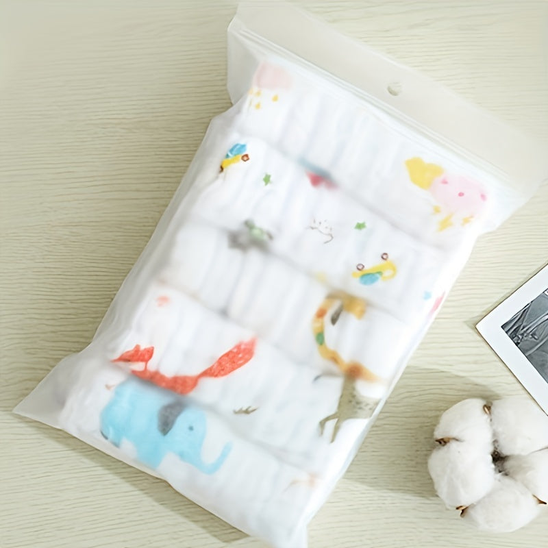 SquareTowels™ – 5 Stuks Zachte & Absorberende Washandjes voor Kinderen