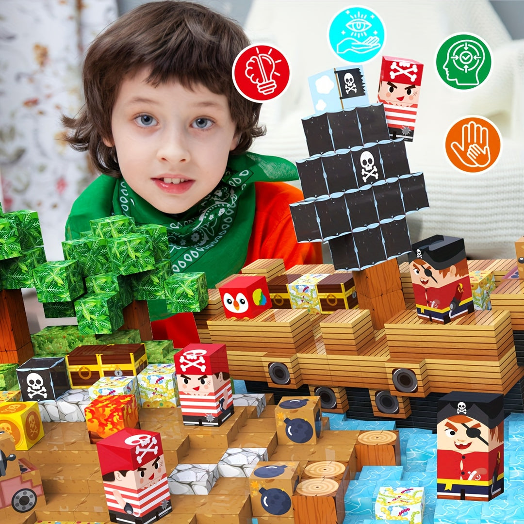 MagnetoBuild™ – Magnetische Bouwstenen Set – Educatief STEM Speelgoed