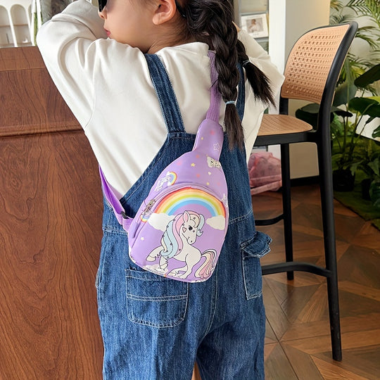 PlayPals™ – Kinder Crossbody Tas met Eenhoorn & Dinosaurus (Leeftijd 3–6 jaar)